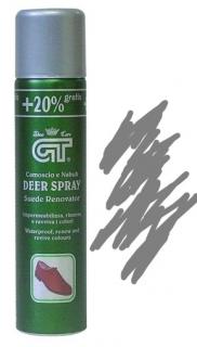 GT Deer Spray - renovátor na velur a nubuk 250 ml Barva: Šedá