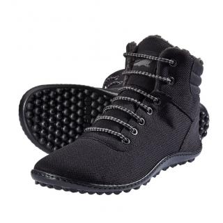 Kotníková barefoot zimní obuv Leguano - Kosmo černé Velikost: 45