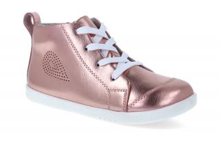 Kotníková obuv Bobux - Alley-Oop Rose gold metallic Velikost: 25, Délka boty: 166, Šířka boty: 65