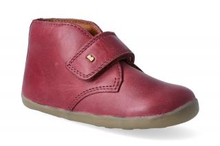 Kotníková obuv Bobux Desert Boot Dark Red Step-Up Velikost: 22, Délka boty: 145, Šířka boty: 60