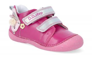 Kotníková obuv D.D.step S015-511A Dark Pink Velikost: 20, Délka boty: 133, Šířka boty: 61