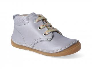 Kotníková obuv Froddo - Flexible Light Grey tkanička Velikost: 23, Délka boty: 145, Šířka boty: 65