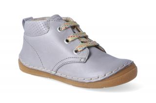 Kotníková obuv Froddo - Flexible Light Grey tkaničky Velikost: 22