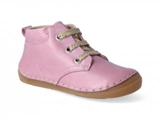 Kotníková obuv Froddo - Flexible Pink tkanička Velikost: 20, Délka boty: 130, Šířka boty: 59