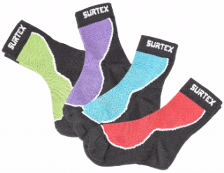 Ponožky Surtex - LÉTO 50% Merino dětské Barva: Zelená, Velikost: 16-17cm