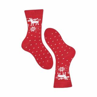 Termo ponožky Trepon - Sobík Barva: Červená, Velikost: 22-23cm