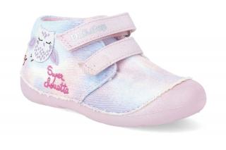 Textilní kotníková obuv D.D.step - C015-565 Mauve Velikost: 22, Délka boty: 142, Šířka boty: 66