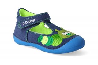 Textilní sandálky D.D.step - C015-969 Royal Blue Velikost: 22, Délka boty: 143, Šířka boty: 66