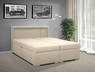 Čalouněná postel s úložným prostorem Bolero 160 barevné provedení: SAVANA KRÉM 01, čelo postele: B