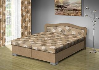 Čalouněná postel s úložným prostorem SÁRA 170 typ roštu: POLOHOVACÍ, barva čalounění: BÉŽOVÁ/Mega 31 béžová