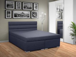 Čalouněná postel s úložným prostorem Tango 160 barevné provedení: SAVANA MODRÁ 80, čelo postele: A