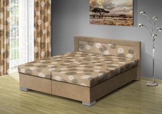 Čalouněná postel s úložným prostorem Vanessa 170 typ roštu: POLOHOVACÍ, barva čalounění: BÉŽOVÁ/Mega 31 béžová