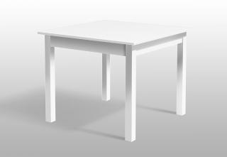Jídelní stůl bez rozkladu 80x80 cm / 18mm barva lamina: bílá