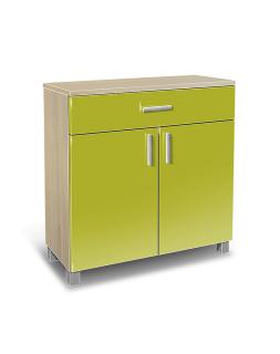 Koupelnová skříňka K23 barva skříňky: akát, barva dvířek: lemon lesk