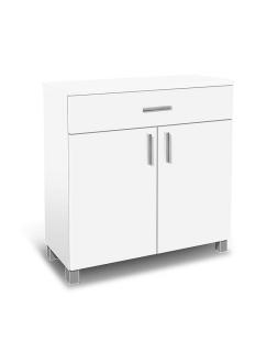 Koupelnová skříňka K23 barva skříňky: bílá 113, barva dvířek: bílá lamino