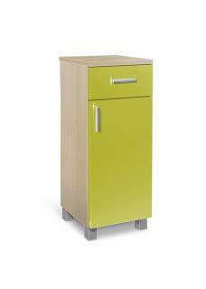 Koupelnová skříňka K26 barva skříňky: akát, barva dvířek: lemon lesk