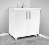 Koupelnová skříňka s umývadlem K22 barva skříňky: bílá 113, barva dvířek: bílá lamino