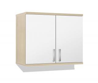 Koupelnová skříňka závěsná K37 barva skříňky: akát, barva dvířek: bílá lamino