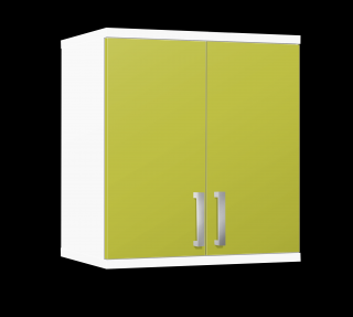 Koupelnová skříňka závěsná K38 barva skříňky: bílá 113, barva dvířek: lemon lesk