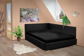 Levná postel s čely Martina 140x200 cm Barva: eko šedá