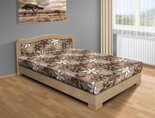 Levná postel s úložným prostorem Apollo 200x120 Barva: béžová/hnědá
