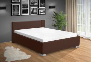 Luxusní postel Fanny 120x200 cm matrace: bez matrace, Barva postele: eko hnědá, Úložný prostor: bez úložného prostoru