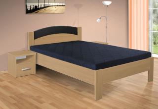 manželská postel Jason 200x180 cm matrace: bez matrace, Barva postele: buk 381, Úložný prostor: s úložným prostorem - šuplík