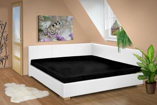 Manželská postel s čely Martina 160x200 cm Barva: eko bílá