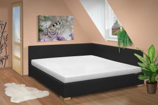Manželská postel s čely Martina 160x200 cm Barva: eko šedá