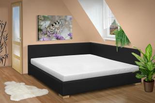 Manželská postel s čely Martina 180x200 cm Barva: eko šedá