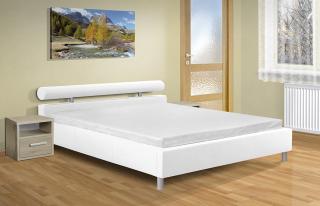 Moderní manželská postel Doroty 160x200 cm Barva: eko bílá