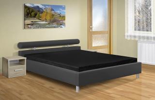 Moderní manželská postel Doroty 160x200 cm Barva: eko šedá