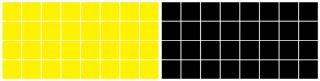 Samolepka na zeď ČTVEREC malý Barva: žlutá/černá