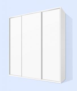Šatní skříň s posuvnými dveřmi Alfa 28 barva lamina: bílá