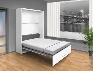 Sklápěcí postel VS 1054 P - 200x120cm barva lamina: bílá, nosnost: standardní