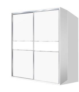 Variabilní šatní skříň s posuvnými dveřmi Beta HIT 44 barva lamina: Bílá 113