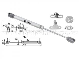 Zvedací mechanismus BL komplet - píst 60N