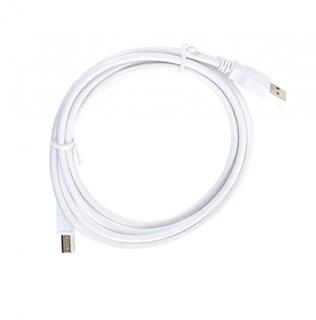 Bílý USB 2.0 kabel A-B projovací 1,5m
