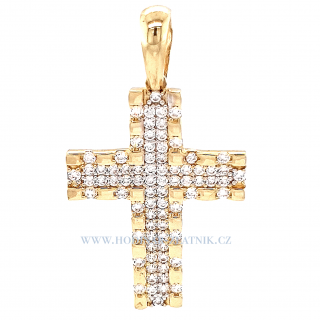křížek ze žlutého zlata OLI21010015210485