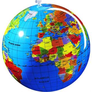 Nafukovací globus 30 cm Zeměkoule