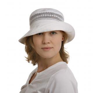 Bavlněný klobouk s jemnou krajkou Velikost: 55