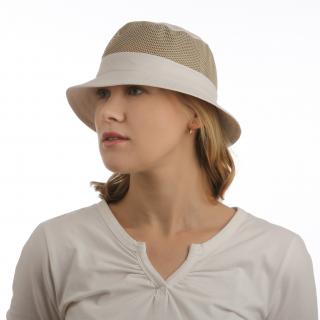 Béžový dámský sportovní klobouk Velikost: 57