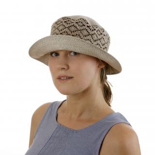 Letní dámský klobouk z přírodního režného odstínu Velikost: 55