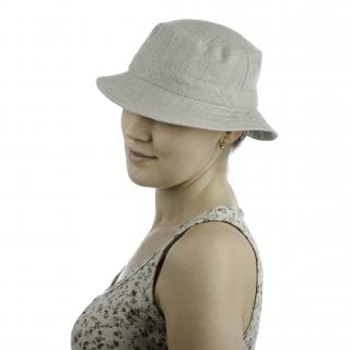 Lněný dámský sportovní klobouk Velikost: 55