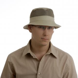 Pánský klobouk z bavlny se síťovinou Velikost: 55