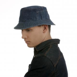 Sportovní klobouk z modré rifloviny Velikost: 55