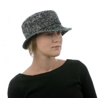 Vlněný dámský klobouk z rozšířenou krempou Velikost: 55
