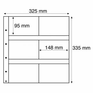 Albové listy MAXIMUM, 6 kapes, 148 x 95 mm Typ: Černé