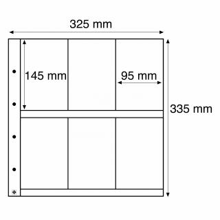 Albové listy MAXIMUM, 6 kapes, 95 x 145 mm Typ: Černé