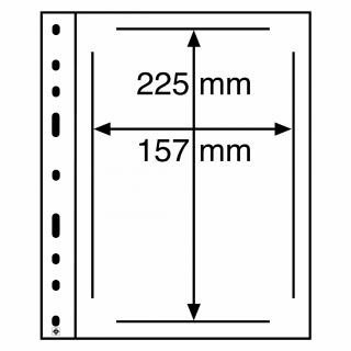 Albové listy OPTIMA, 1 kapsa, 157 x 225 mm Typ: Černé